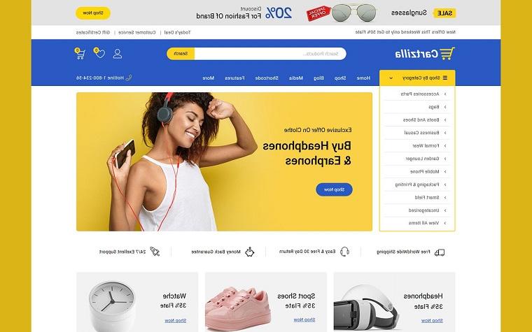 Bright Cartzilla Multipurpose WooCommerce Theme