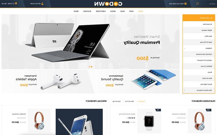 Advanced GoDown WooCommerce Theme